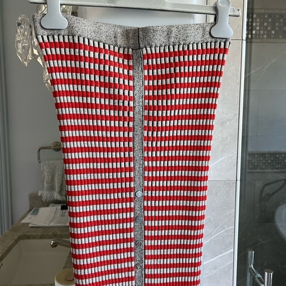 Paco Rabanne Button-Detailed Cotton-Jacquard Midi Skirt - Picture 5 of 10